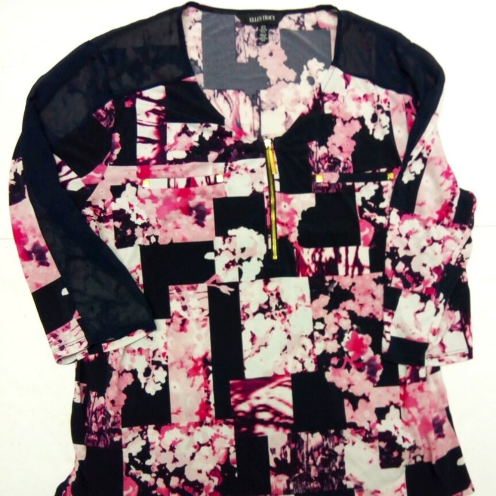 Pink & Black Sporty Top XL